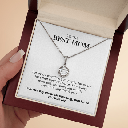 To The Best Mom - Forever Grateful Pendant - Forever Thankful