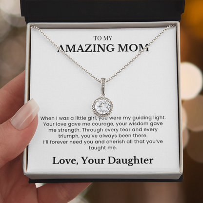 To My Amazing Mom - Forever Grateful Pendant - A Bond Like No Other