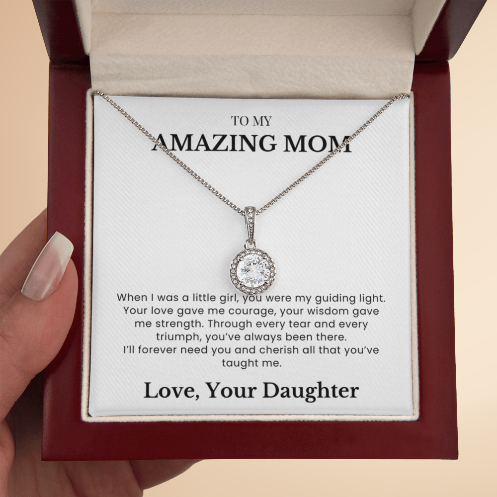 To My Amazing Mom - Forever Grateful Pendant - A Bond Like No Other