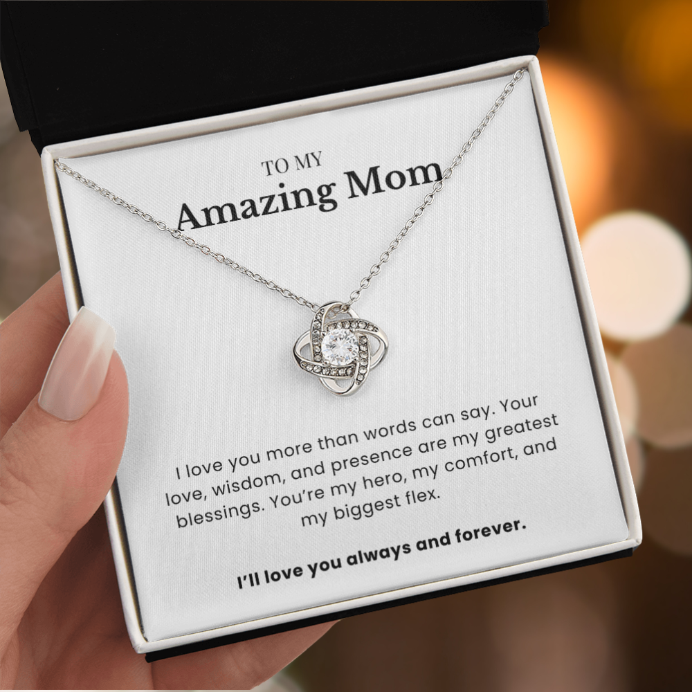 To My Amazing Mom - Twisted Love Pendant - My Forever Hero