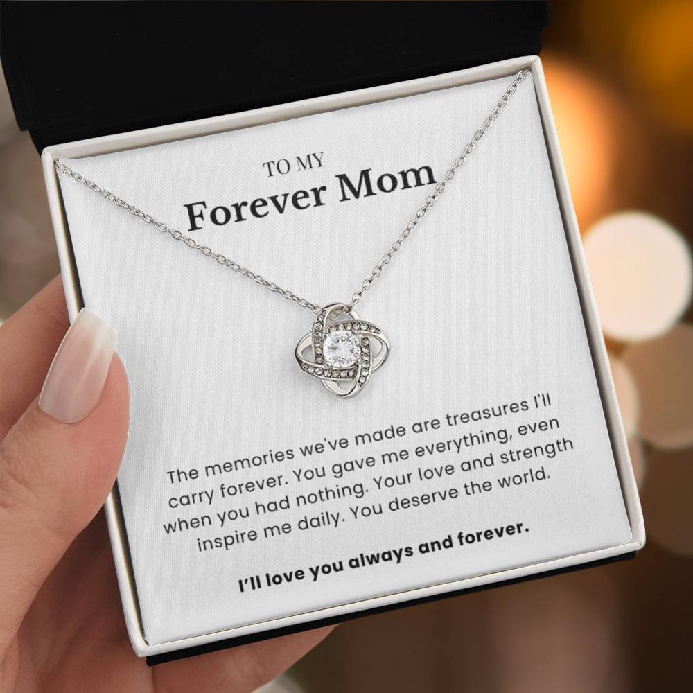 To My Forever Mom - Twisted Love Pendant - Treasured Forever