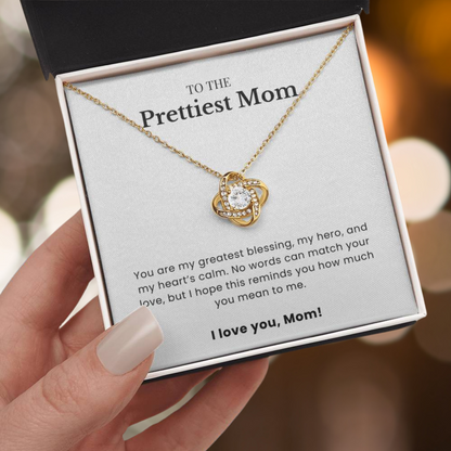 To The Prettiest Mom - Twisted Love Pendant - My Forever