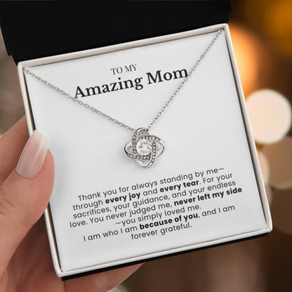 To My Amazing Mom - Twisted Love Pendant - Always With Me