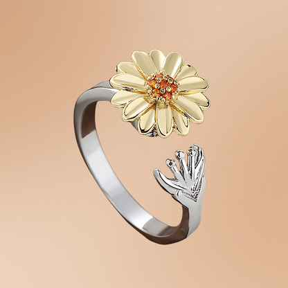 Elegant Daisy Anti-Anxiety Fidget Ring