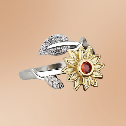 Elegant Daisy Anti-Anxiety Fidget Ring