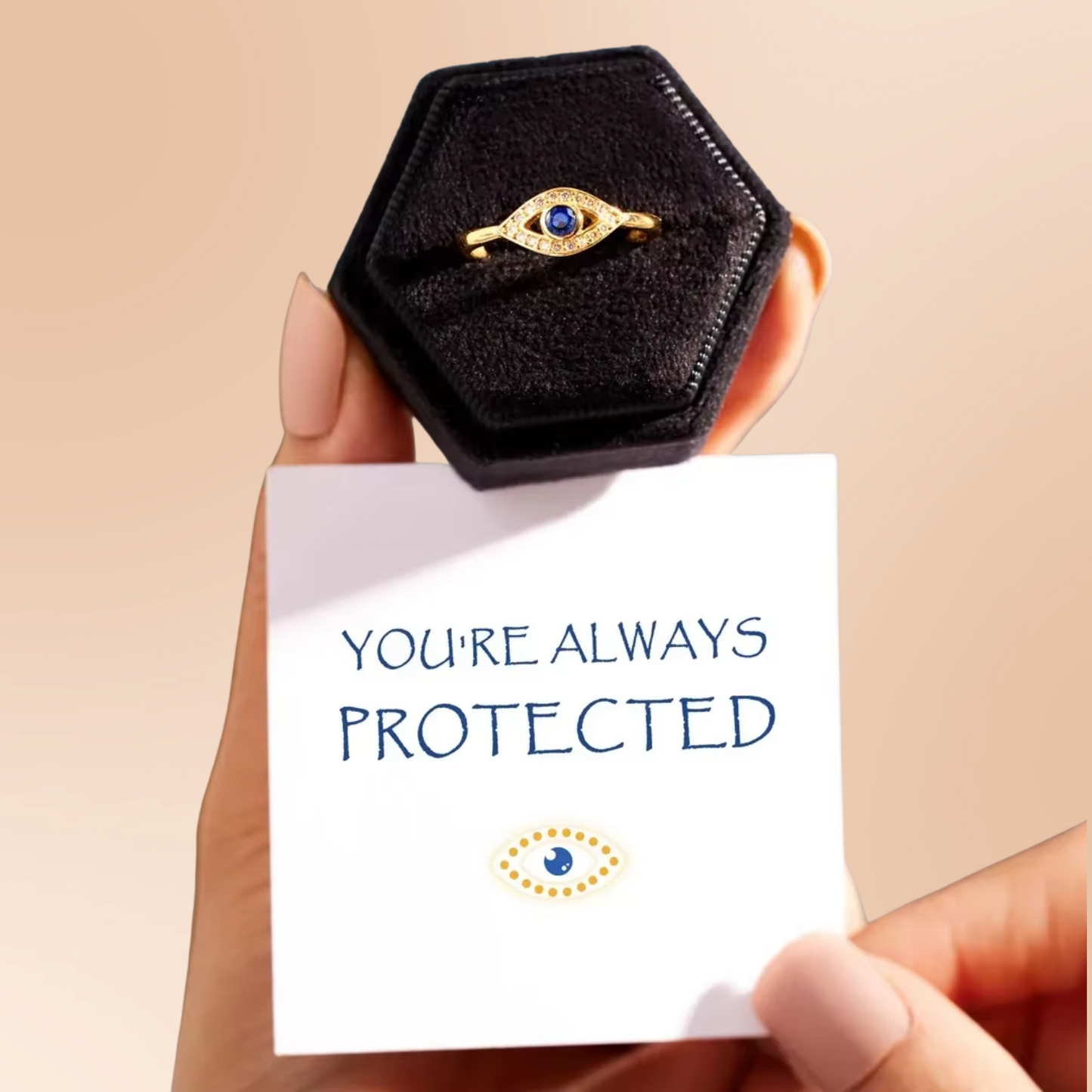 Shield of the Evil Eye Ring