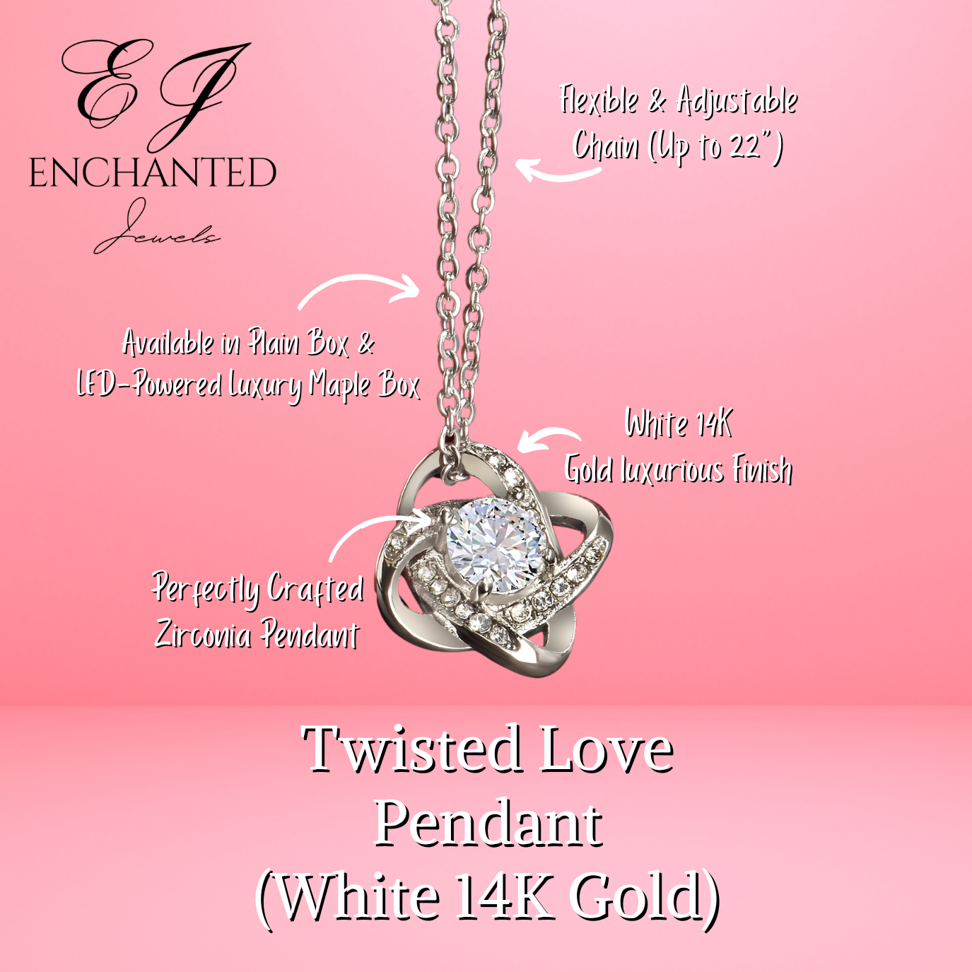 The Hottest Mom Twisted Love Pendant - Enchanted Jewels
