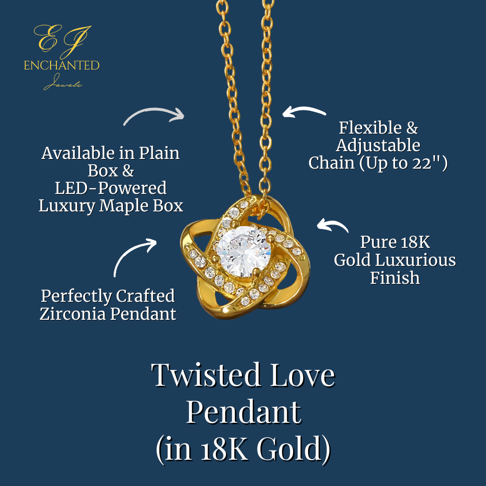 To The Prettiest Mom - Twisted Love Pendant - Cherished Forever