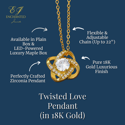 To My Chosen Mom - Twisted Love Pendant - Love Like Home