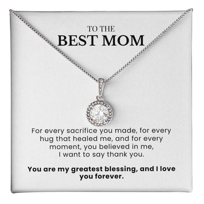 To The Best Mom - Forever Grateful Pendant - Forever Thankful