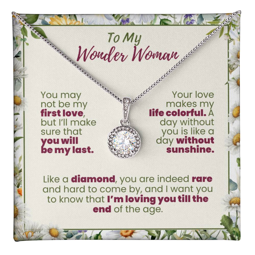 To My Wonder Woman Forever Grateful Pendant - Enchanted Jewels