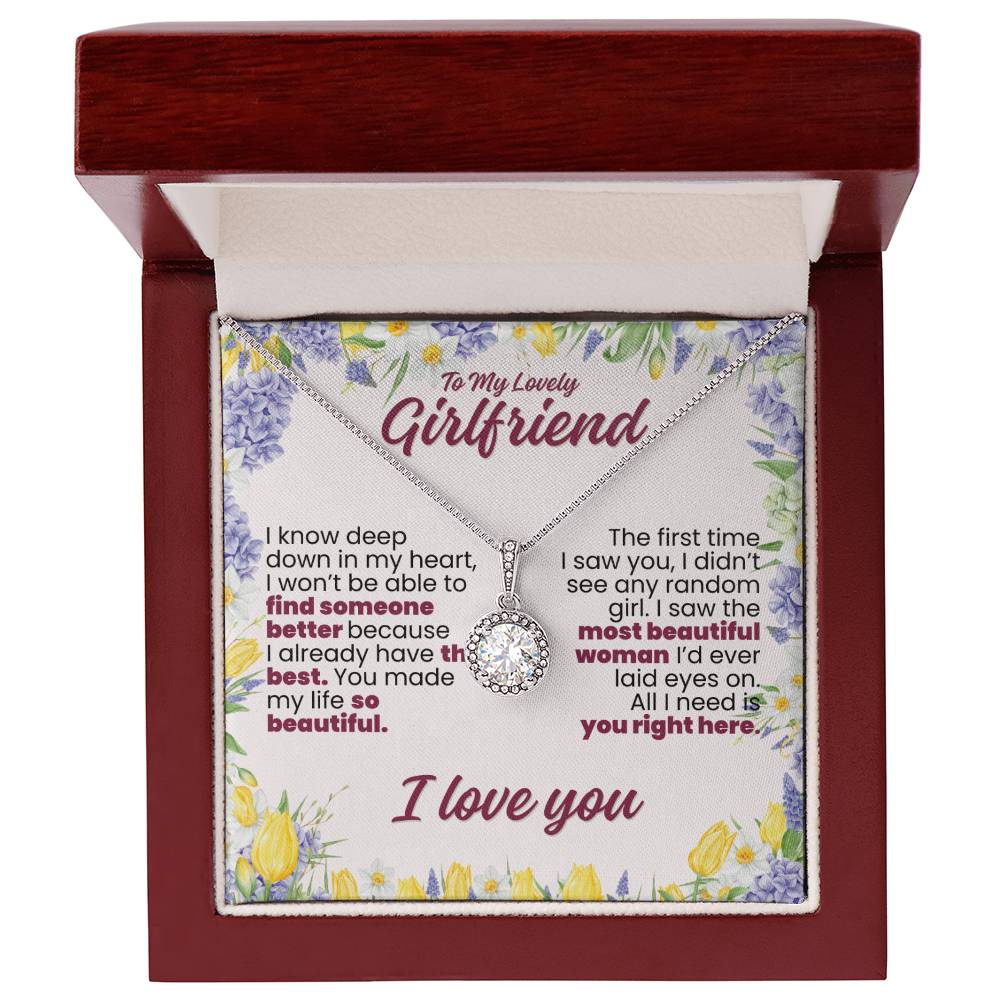 To My Lovely Girlfriend Forever Grateful Pendant - Enchanted Jewels