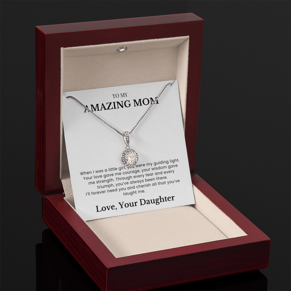 To My Amazing Mom - Forever Grateful Pendant - A Bond Like No Other