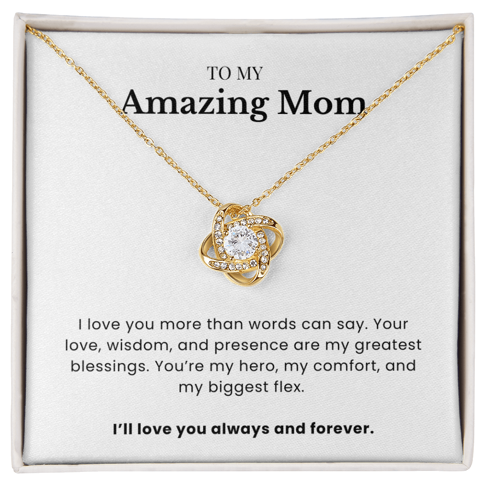 To My Amazing Mom - Twisted Love Pendant - My Forever Hero