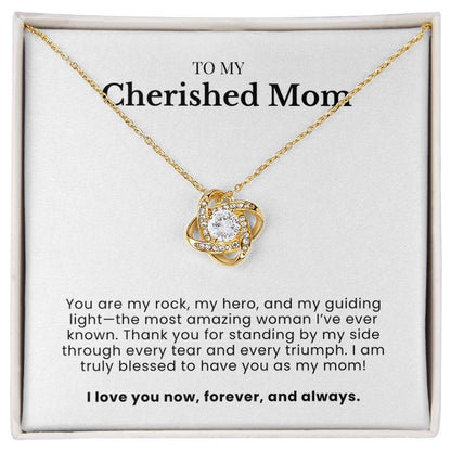 To My Cherished Mom - Twisted Love Pendant - My Biggest Blessing