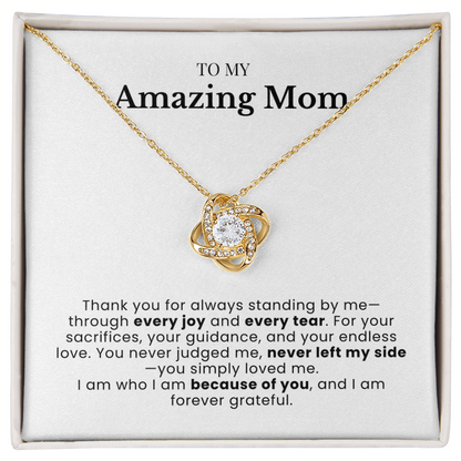 To My Amazing Mom - Twisted Love Pendant - Always With Me