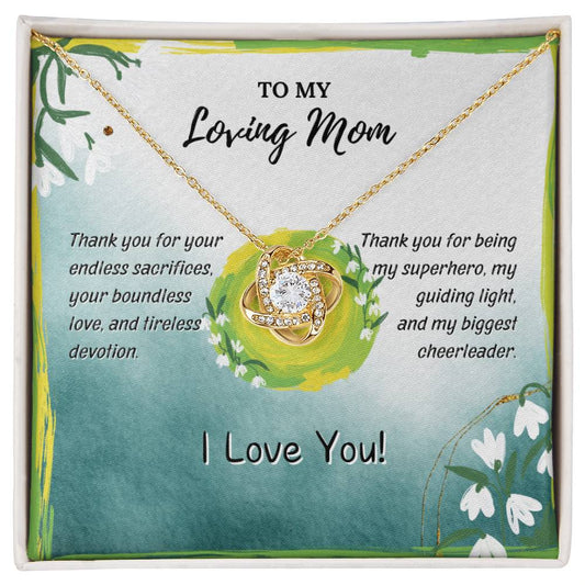My Loving Mom Twisted Love Pendant - Enchanted Jewels
