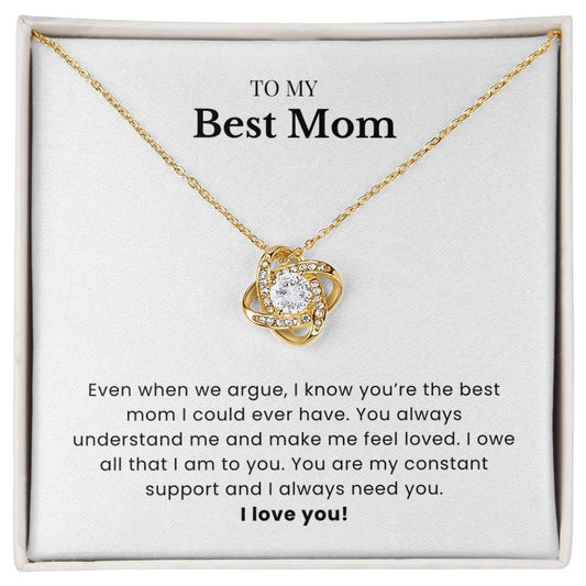 To My Best Mom - Twisted Love Pendant - Always Loved