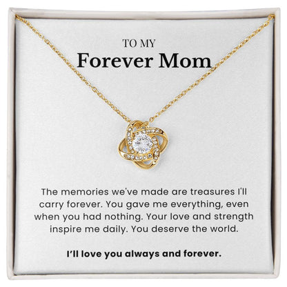 To My Forever Mom - Twisted Love Pendant - Treasured Forever