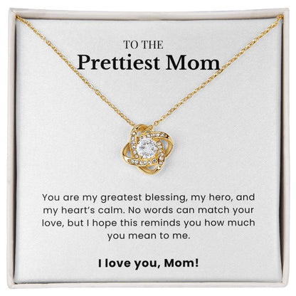 To The Prettiest Mom - Twisted Love Pendant - My Forever