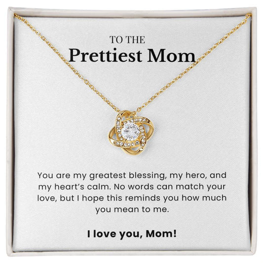 To The Prettiest Mom - Twisted Love Pendant - My Forever