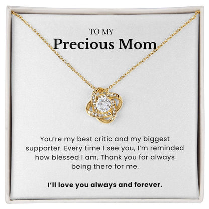 To My Precious Mom - Twisted Love Pendant - Always Blessed