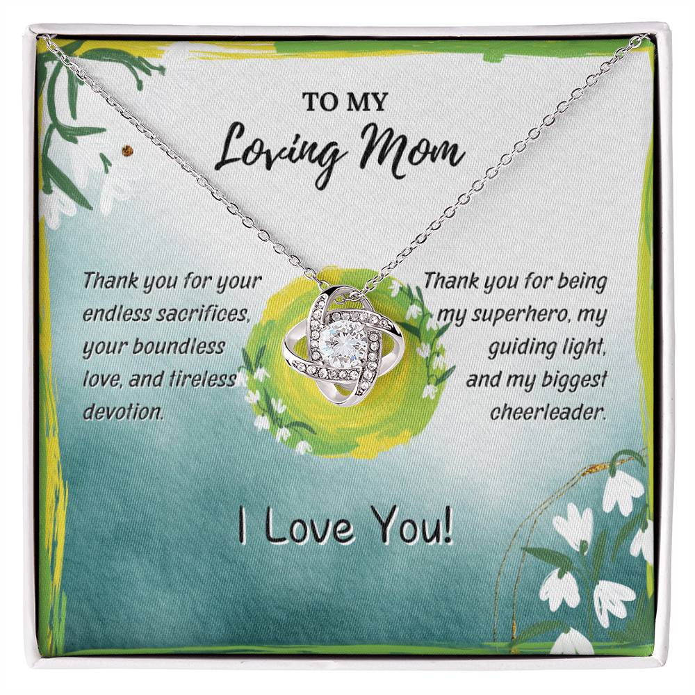My Loving Mom Twisted Love Pendant - Enchanted Jewels