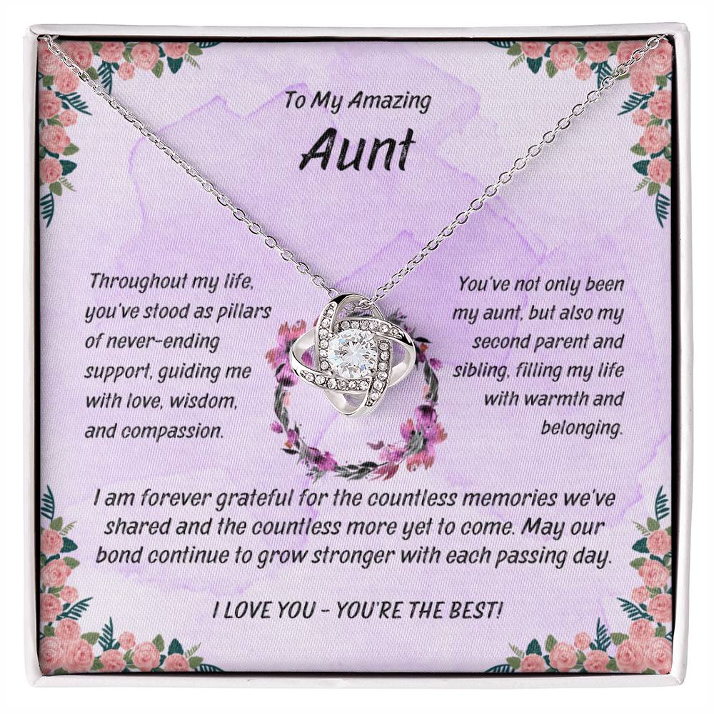 Amazing Aunt - Twisted Love Pendant - Enchanted Jewels