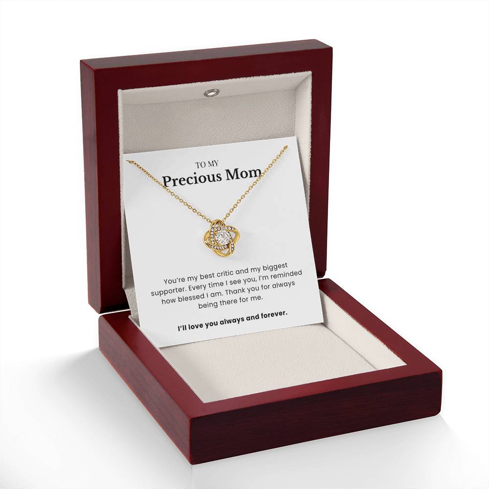 To My Precious Mom - Twisted Love Pendant - Always Blessed