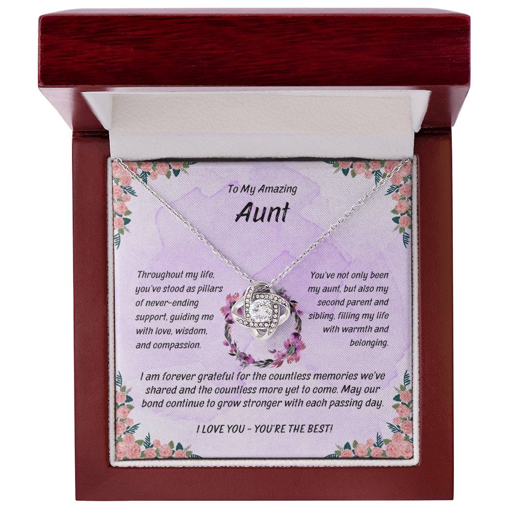 Amazing Aunt - Twisted Love Pendant - Enchanted Jewels