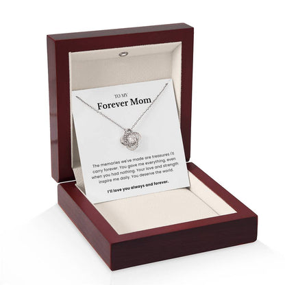 To My Forever Mom - Twisted Love Pendant - Treasured Forever