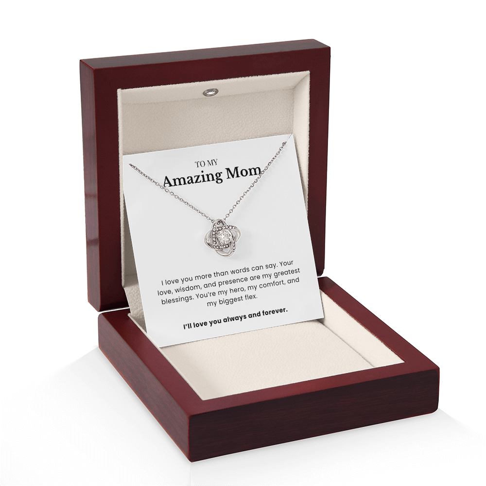 To My Amazing Mom - Twisted Love Pendant - My Forever Hero